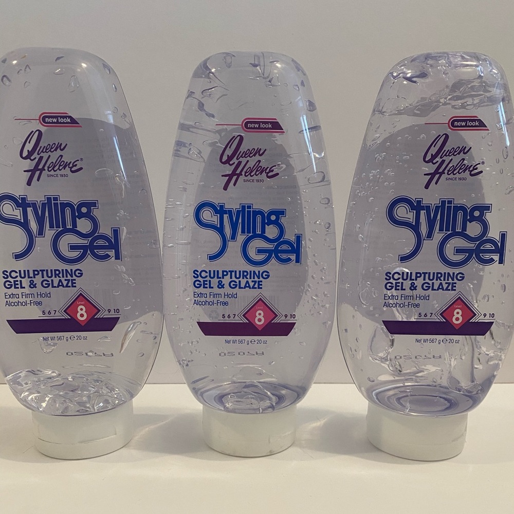 3 x Queen Helene Styling Gel Sculpturing Gel Glaze